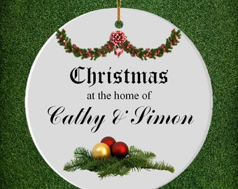 Ceramic ornament, Hanging orament, Christmas decoration, Tree decoration, Tree ornament, Ceramic gift
