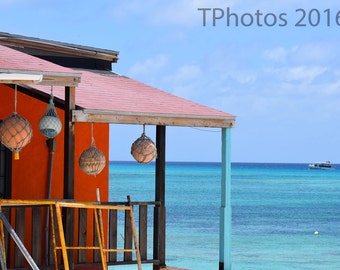 Grand Turk photography - Beach House decor for a vibrant island bathroom bedroom look, Matted finish, ocean view, from Turks and Caicos