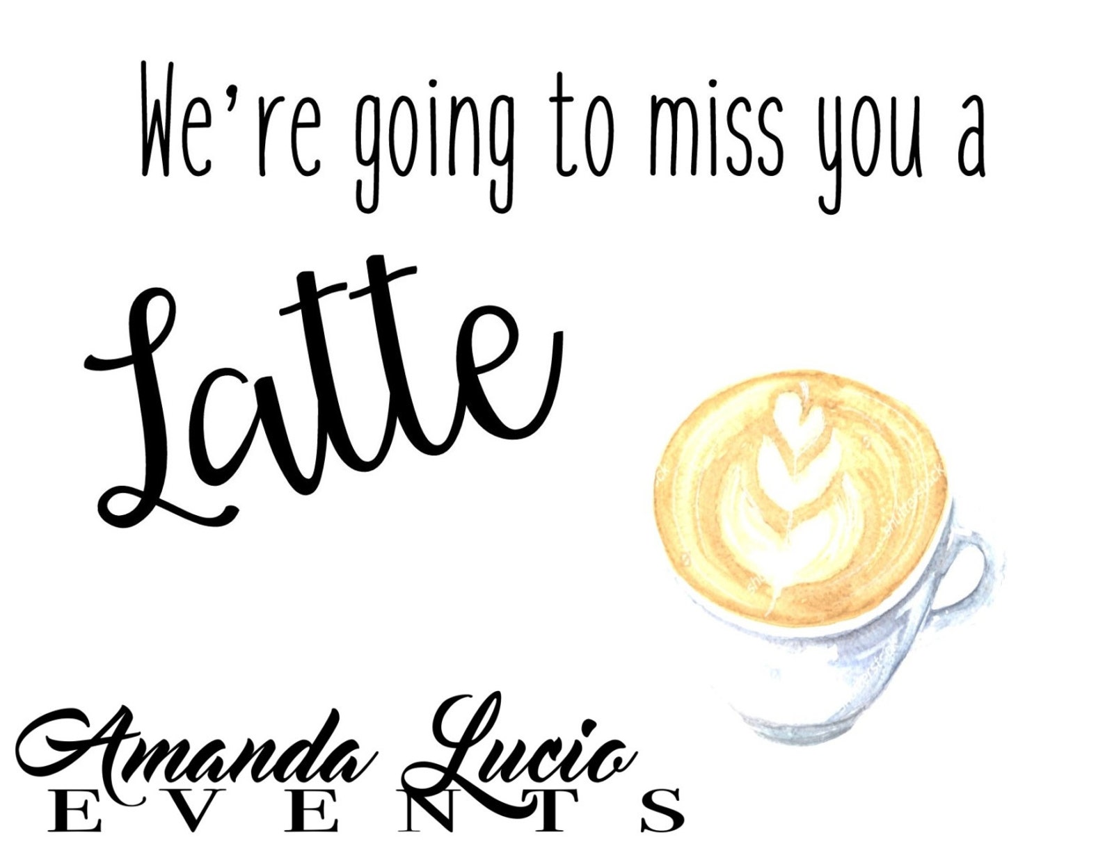 Miss You A Latte Printable - Etsy