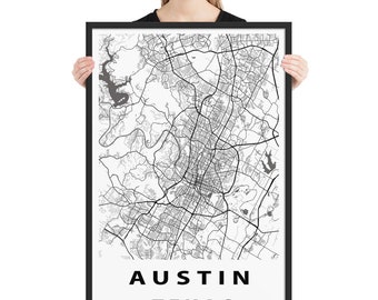 Austin, Texas Framed photo paper poster