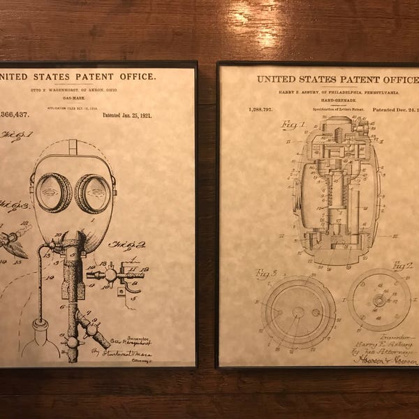 Military Patent Prints - 2 Pack Assortment