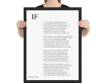 If Poem by Rudyard Kipling Poster