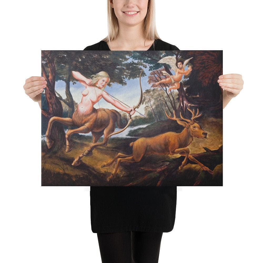 Leslie Knope Centaur Diaphena Painting Poster Jerry Parks And Recreation 11 x 14