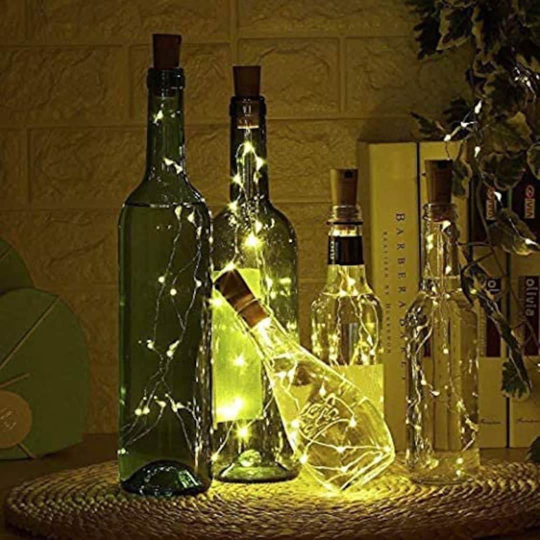 Wine Bottle LED Lights DIY Nightlight cool White Warm White Etsy