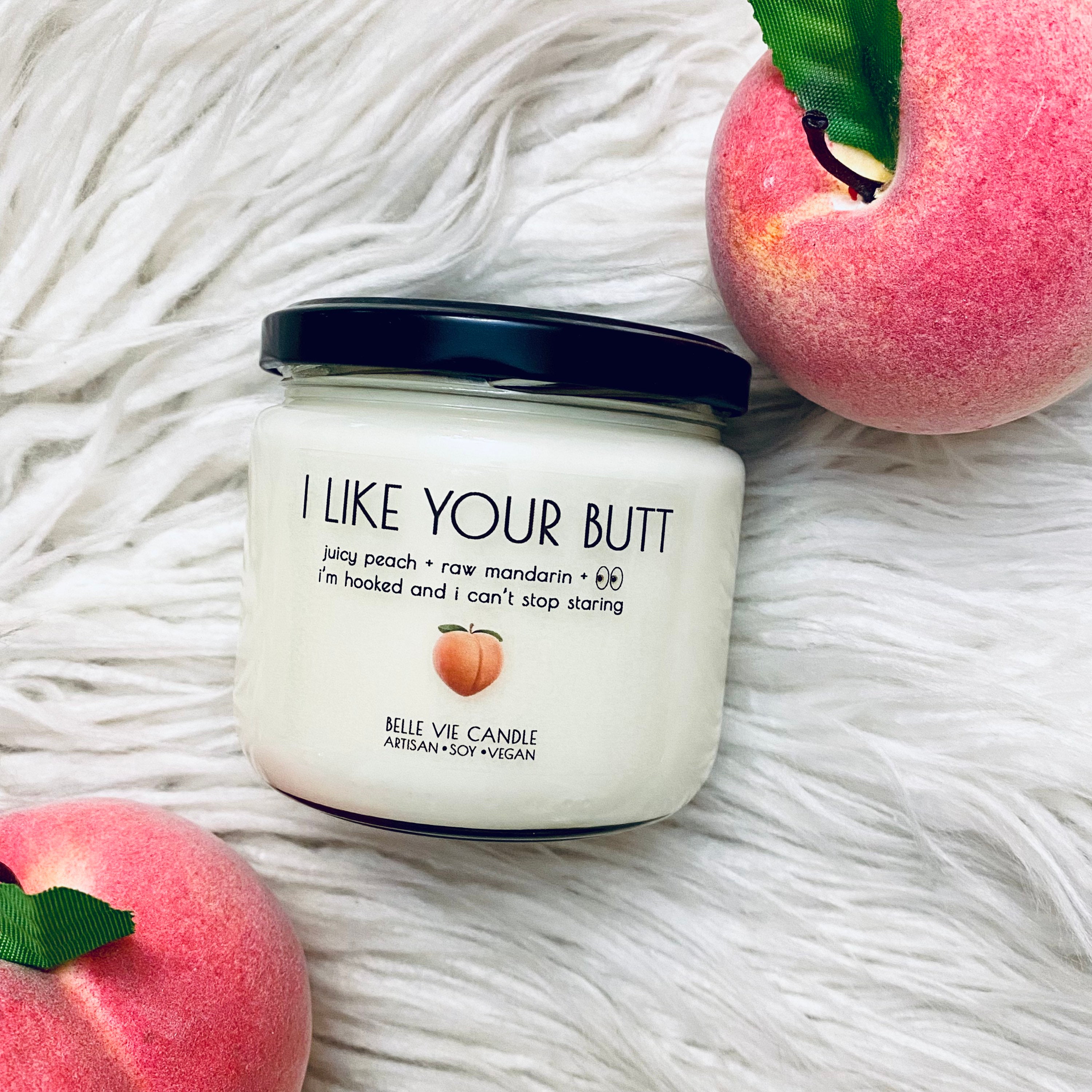 I Like Your Butt Candle Boyfriend Gift Girlfriend Anniversary Peach S…