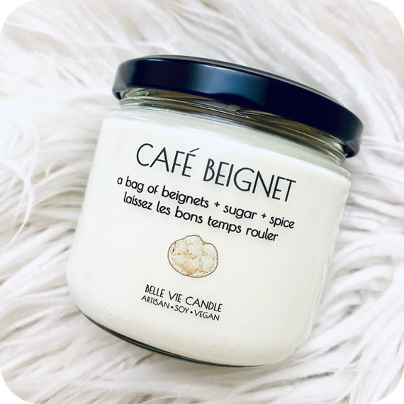 Cafe Beignet Candle Bag Beignet Candle Bakery Scented Sugar Spice Scented Candle Louisiana Gifts New Orleans Candle Beignet All Day Gift