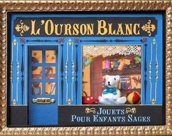 Vitrine Miniature Jouets Anciens