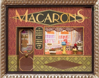 Miniature Showcase Framed Theme Macarons