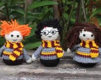 Wizarding Trio - Amigurumi PATTERN