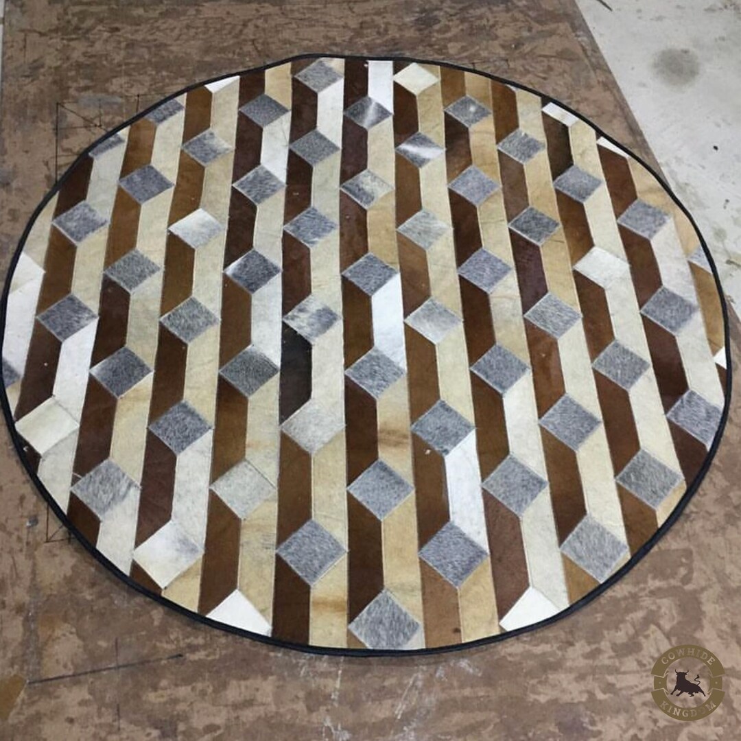 Handmade Cow Skin Patchwork Rug Cowhide Patchwork Rug 8 X 10 Etsy