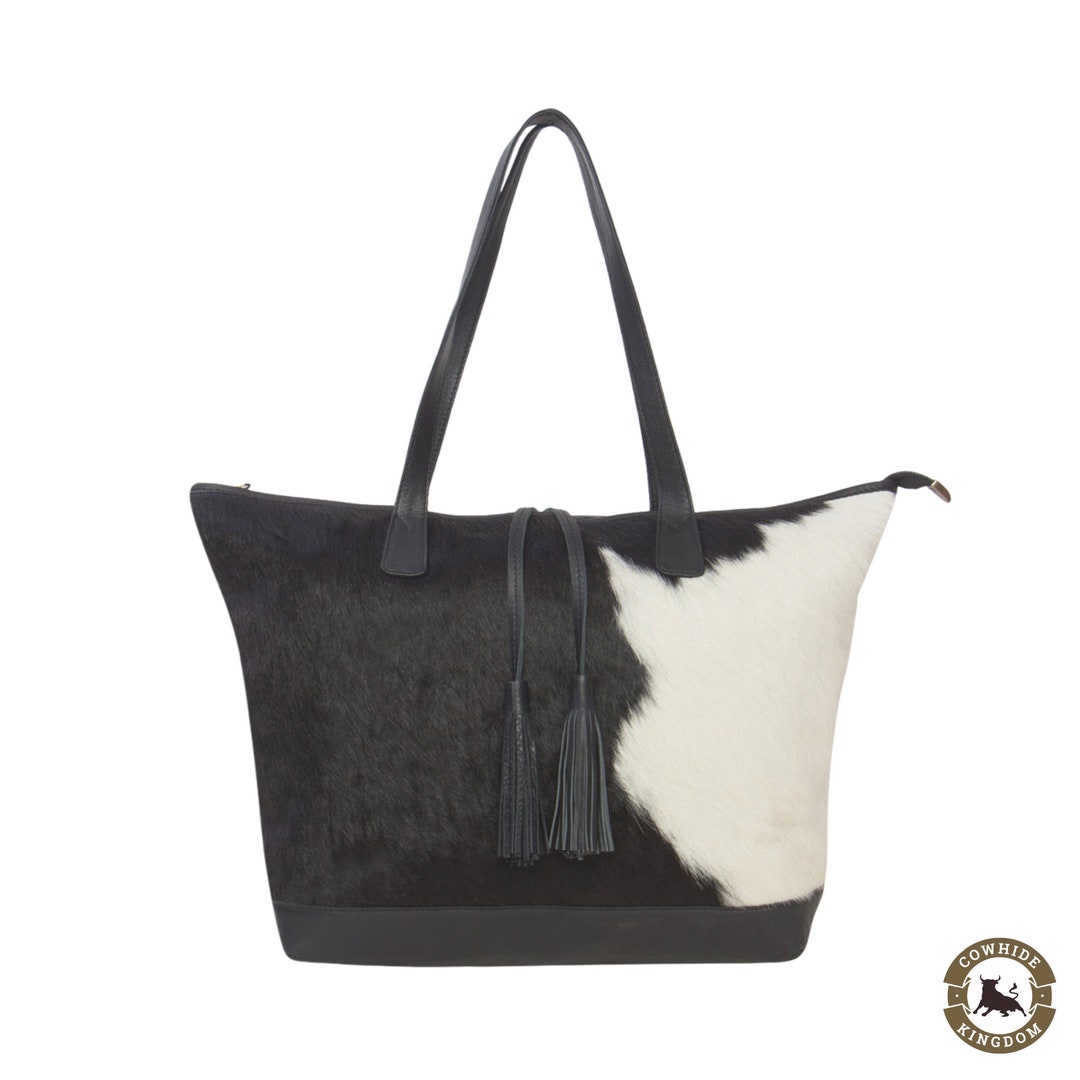Handmade Cowhide Shoulder Bag Cowhide Leather Handbag Real Etsy