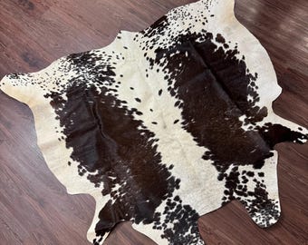 Tricolor Cowhide Rug Hair on Large Cowhide Rug for Living Room Area Brindle Cowhide Rug Natural Cowhide Floor Rug Brazilian Cowhide Rug Gift