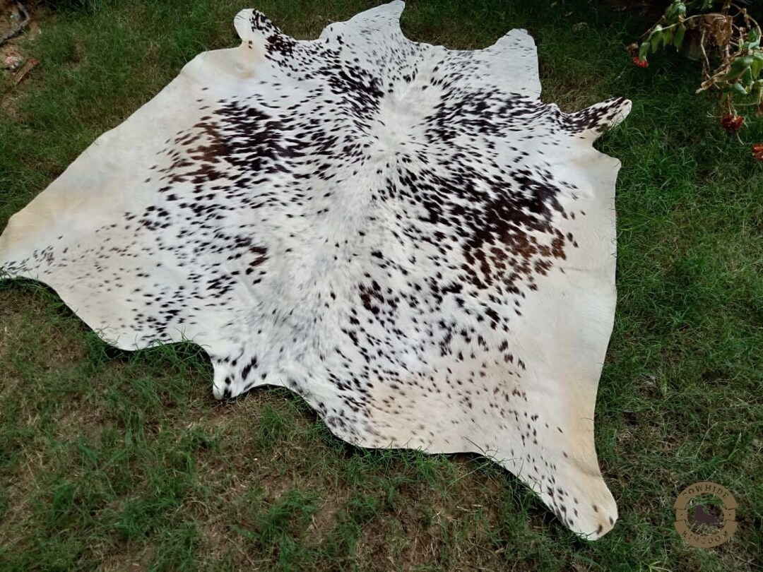 SPECKLED COWHIDE RUG Longhorn Cowhide Rug Tricolor Cowhide Rug Etsy