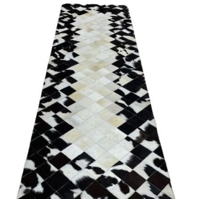 Real Cowhide Patchwork Rug Tricolor Cowhide Rug Cowhide Table Etsy