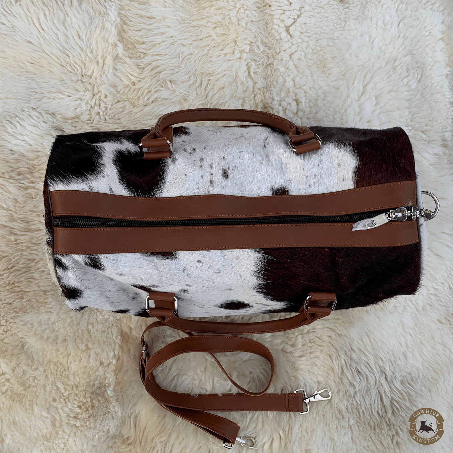 Cora Cowhide Weekender Travel Bag main image 0