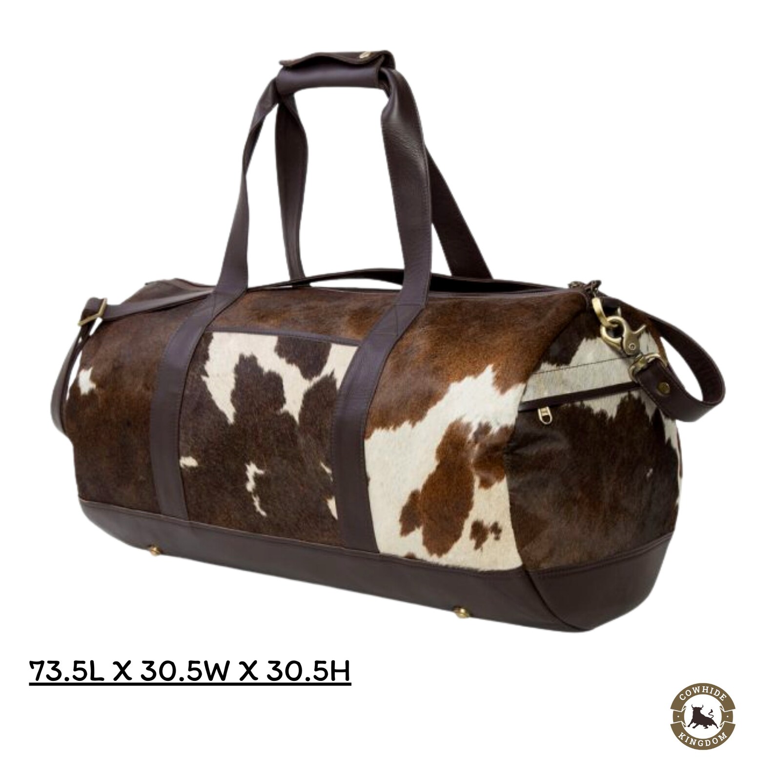 Real Cowhide Weekender Bag Cowhide Leather Duffle Bag Western Etsy