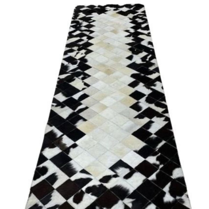 Real Cowhide Patchwork Rug Tricolor Cowhide Rug Cowhide Table Etsy