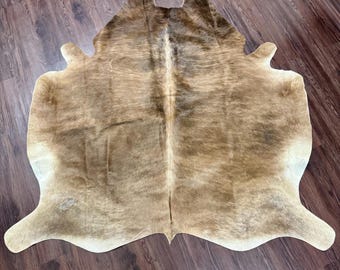 Brindle Cowhide Rug Hair on Brazilian Cowhide Rug Large Cowhide Rug Area Rug Living Room Rug Bedroom Rug Room Wall Decor