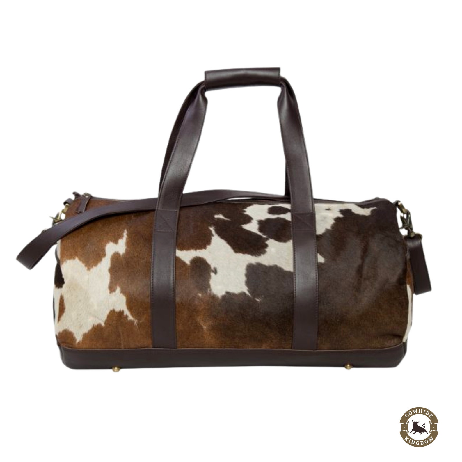 Real Cowhide Weekender Bag Cowhide Leather Duffle Bag Western Etsy