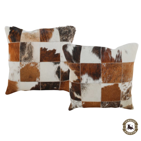 Cowhide Pillow Etsy