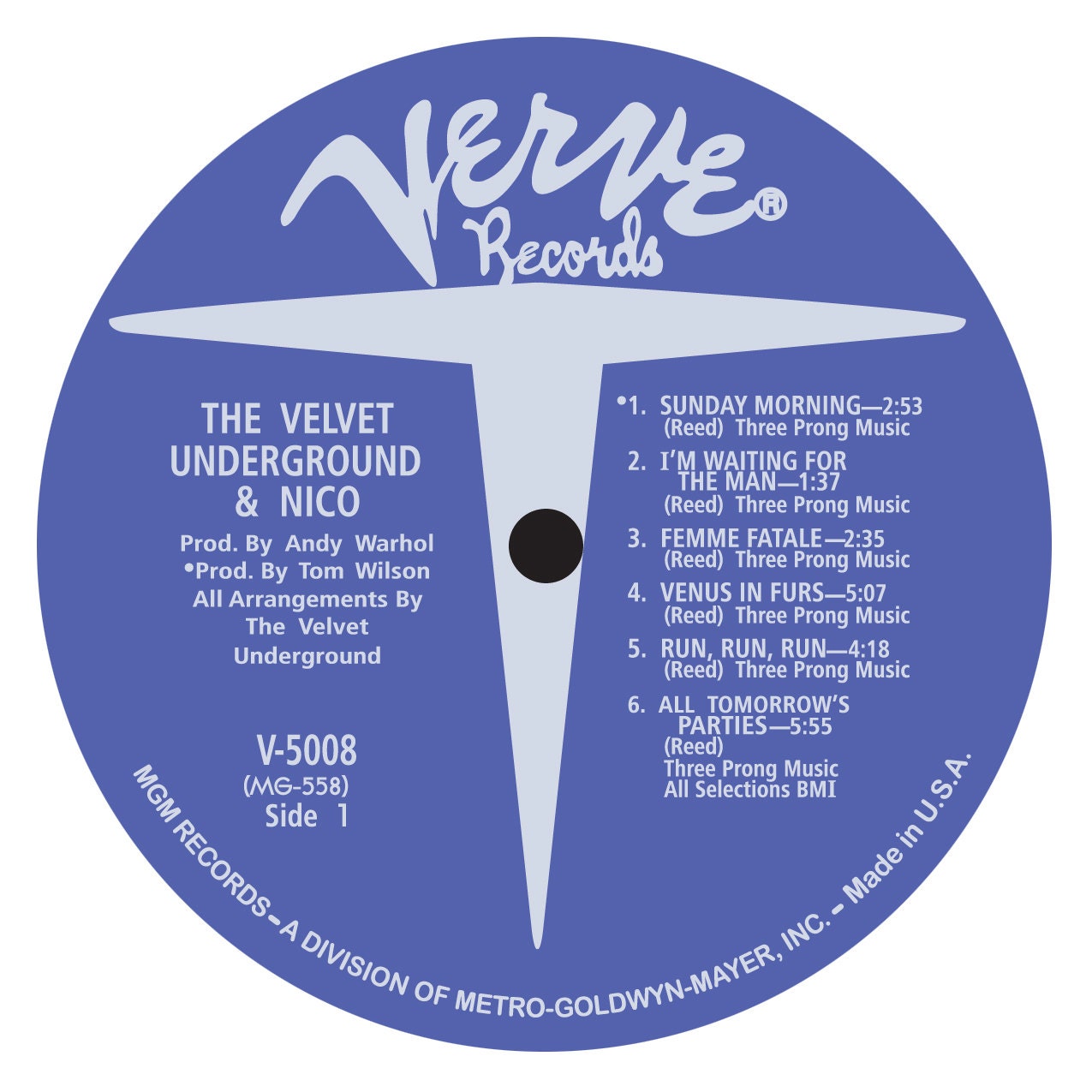 Velvet Underground & Nico - LP Label Sticker - Etsy