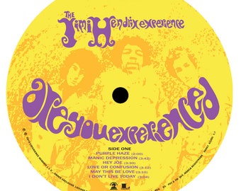 Jimi Hendrix - Are You Experienced? LP Label Magnet