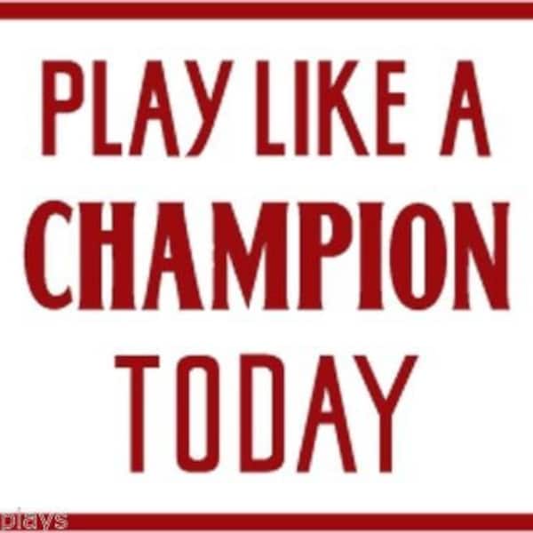 Play Like a Champion - Etsy