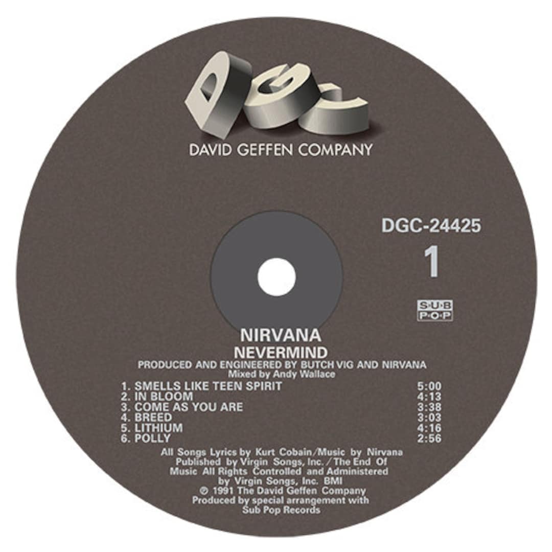 洋楽 NIRVANA/NEVERMIND LP DAVIDGEFFENCOMPANY Nirvana – Nevermind – Vinyl (LP, Album, Repress), 1992
