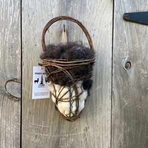 Alpaca Filled Bird Nesting Basket!  Nesting Basket For Your Birds!