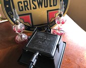 Antique Griswold The American No 11 Square Waffle Iron p n 988 989 Tall Base 987