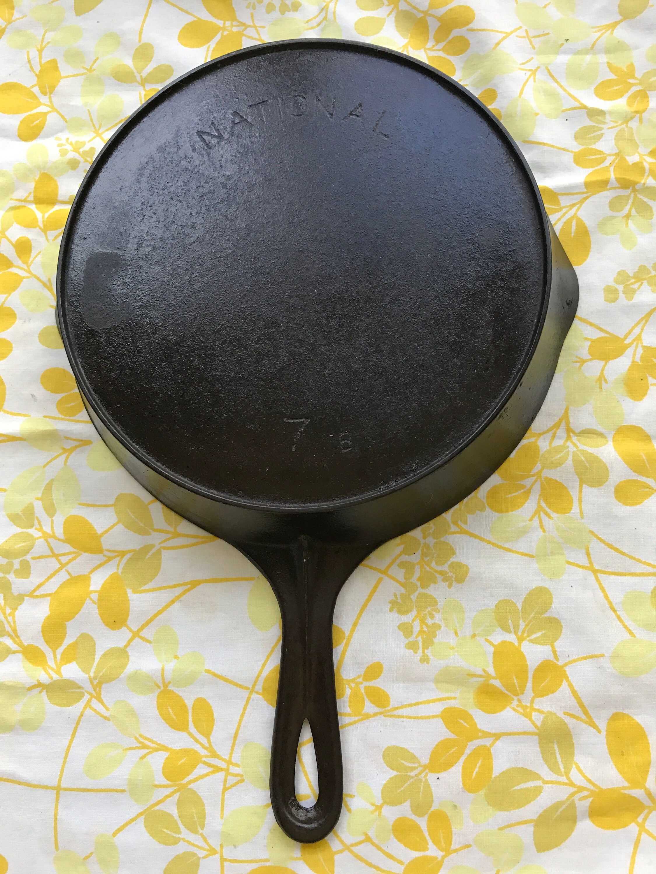 Antique National 7 Cast Iron Skillet 7B Etsy