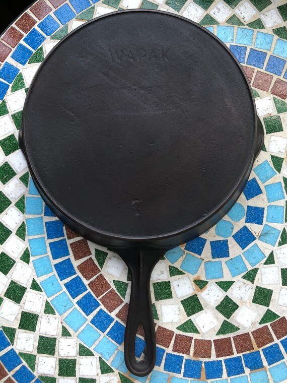 Antique Wapak 7 Cast Iron Skillet Etsy