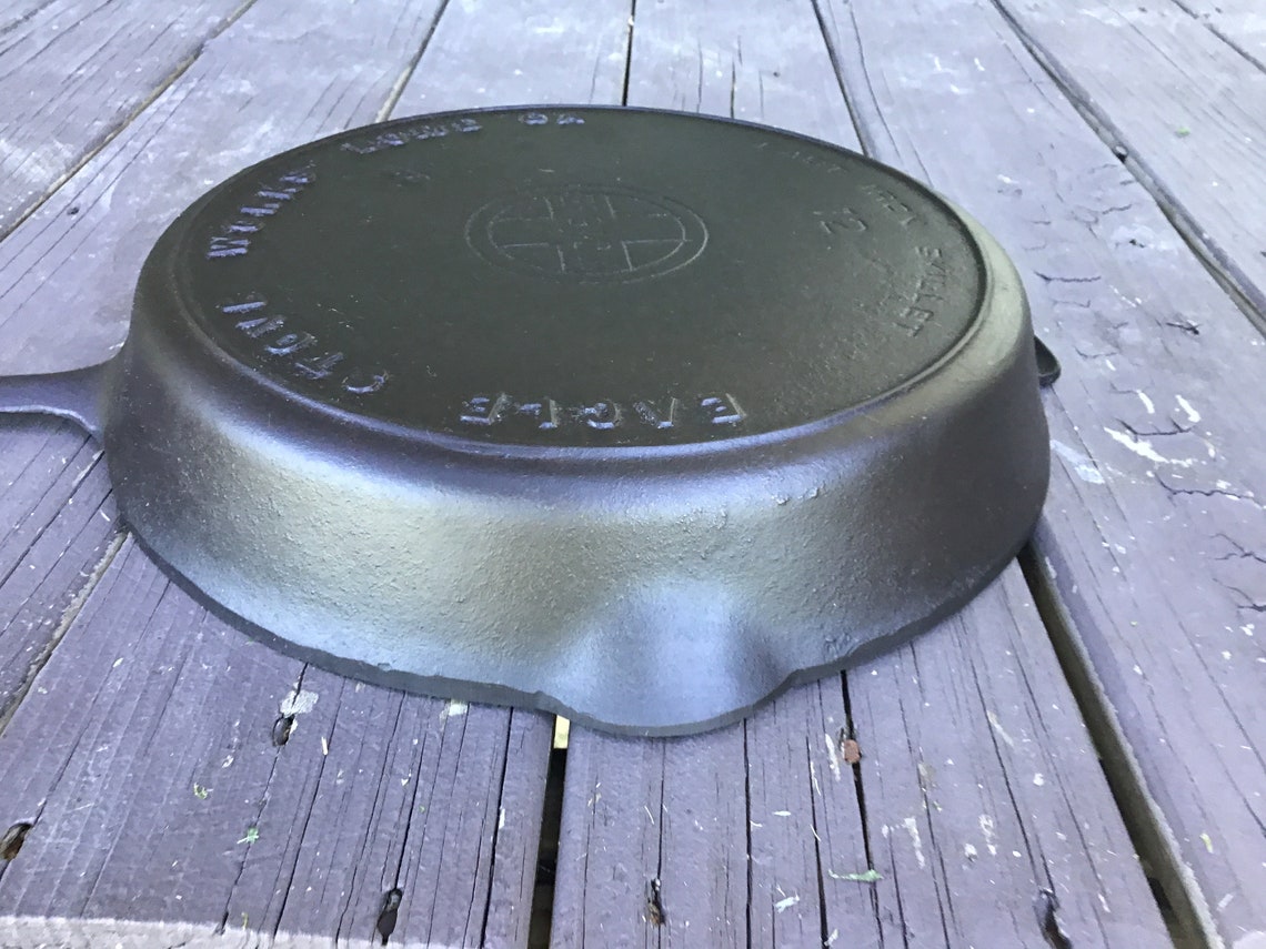 Vintage Eagle Stove Works 12 Cast Iron Skillet with Griswold Etsy