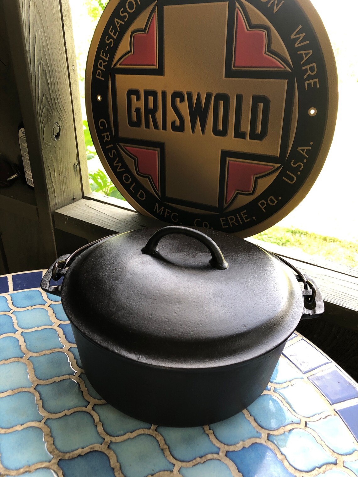 Antique Griswold Erie Dutch Oven 8 p/n 833 Slant Logo with Etsy