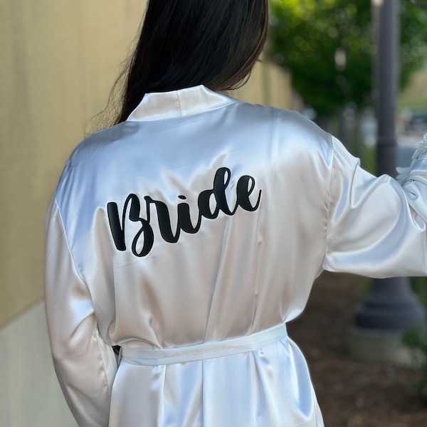 Getting Ready Robes, Bridal Party Robes, Bride Robe, Silk Robes,Bridesmaid Robes, Bridesmaid Gifts, Bridesmaid Proposal, Monogram Robe