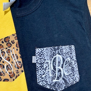 Monogram Pocket Tee: Personalized Short Sleeve Shirt