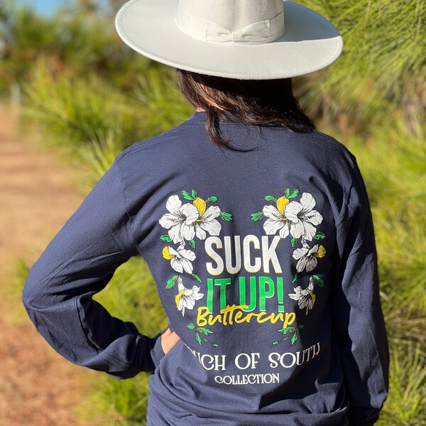 Girlie Girl Originals Preppy Suck It Up Buttercup Long Sleeve T-Shirt main image 1