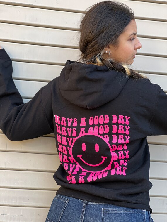 Hoodie met smiley sales