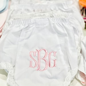 Personalized Diaper Cover. Baby Bloomers! Monogrammed Baby Bloomer. Double Seat Panty. Custom Monogram.