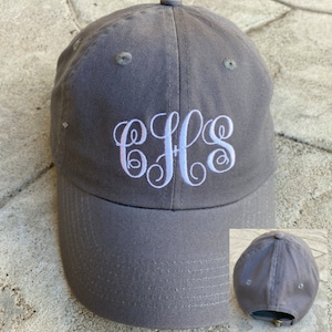 Monogrammed Baseball Cap: Personalized Initial Hat