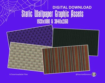 Haunted Mansion Themed Static Graphic Assets - 1080p & 2160p Versions