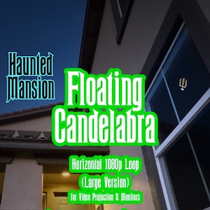 Haunted Mansion Candelabra Video Loop for Projection - 1080p