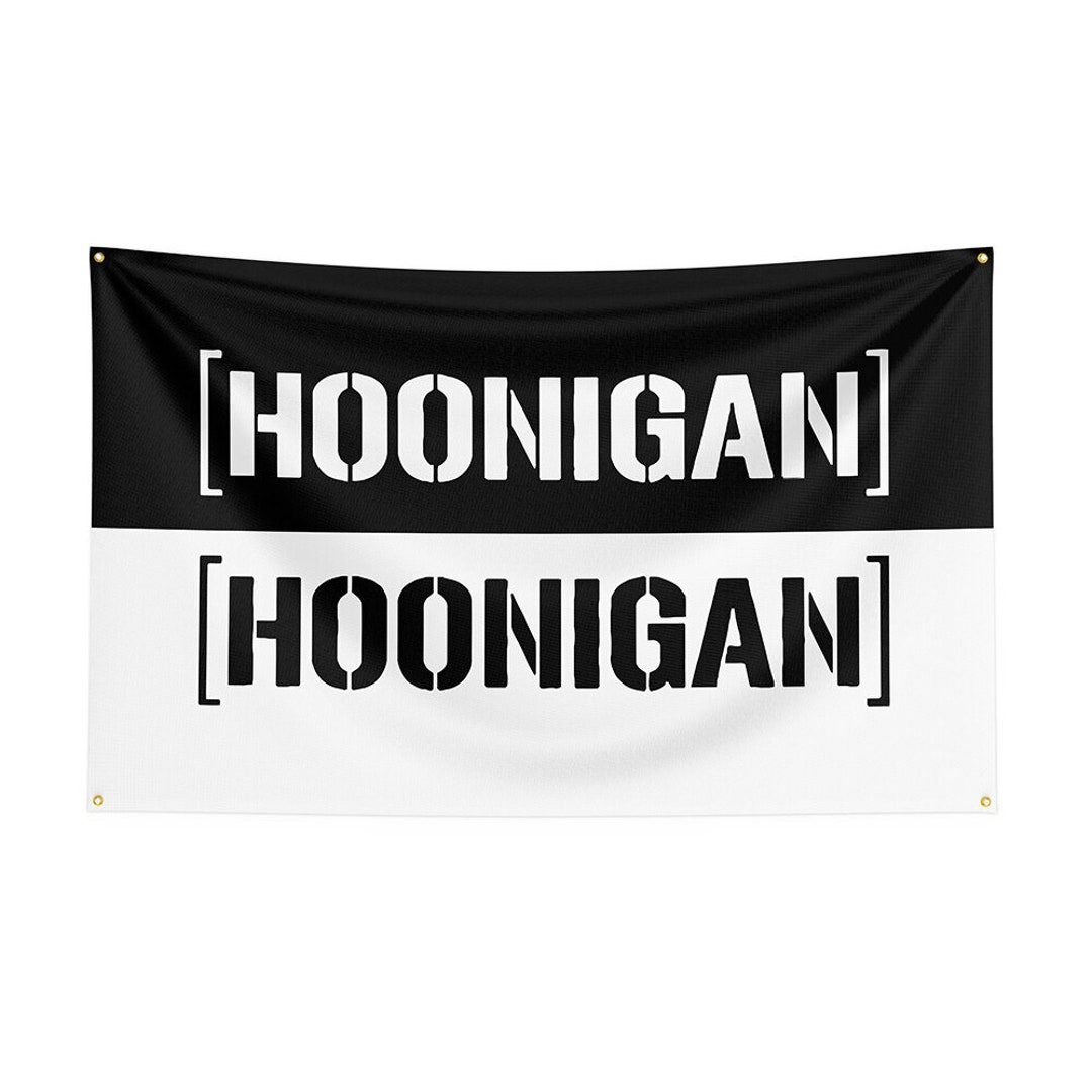 Hoonigan Banner Flag 3x5 Feet 90x150cm Sticker Logo Wallpaper Etsy Canada