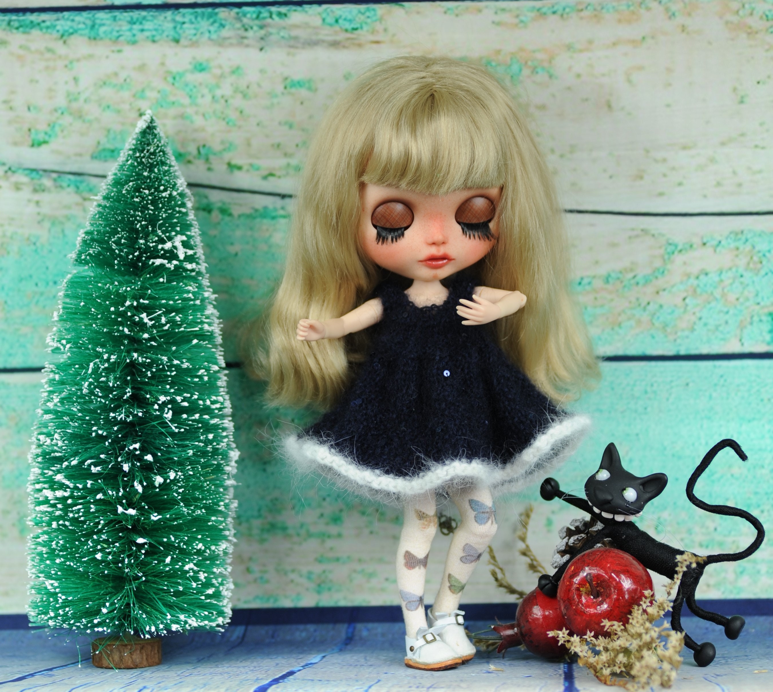 Blythe Christmas Parade 2022 Finest Blythe Doll Knit Dress Little Black Dress | Etsy Ireland