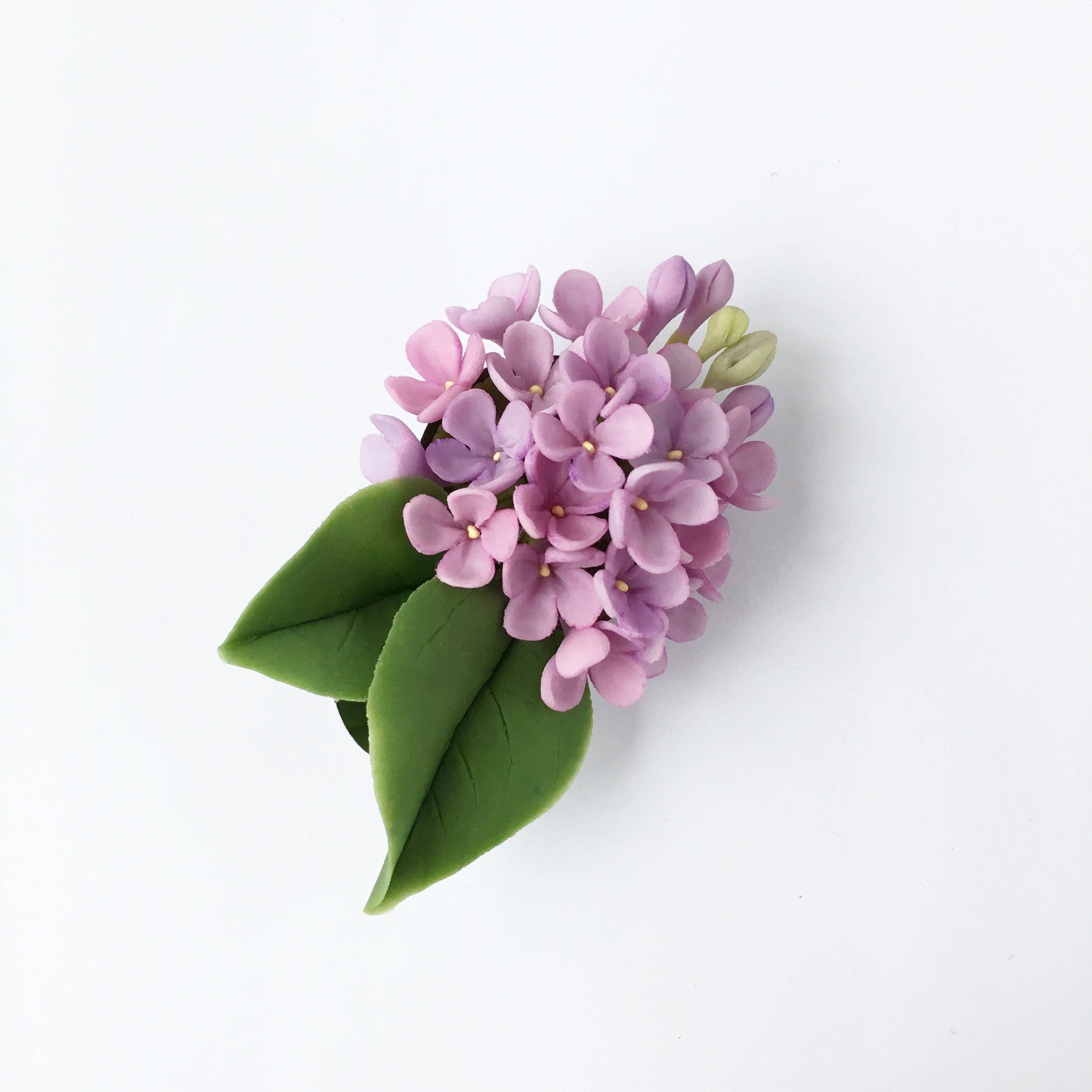 Lilac hair clip lilac flower hair clip purple flower head Etsy