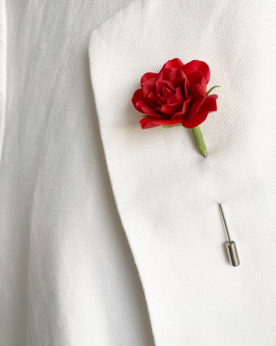 Huture 3 Packs Men's Gem Brooch Lapel Pin Badge Hanging