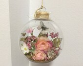 Romantic Garden Ornament, Shabby Chic Decor, French Country, Handmade Ornaments, Ornaments, Hanging Ornaments, Room Decor, Gift, Gift Ideas