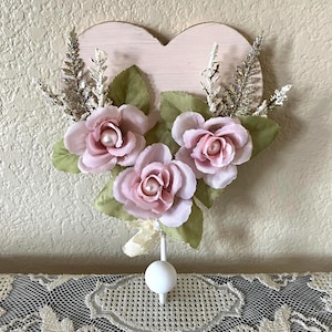Pink Wall Hook Key Hook Jewelry Hanger Girl Hook Cottage Style Jewelry Holder Hanger French Girl Room Bath Purse Wall Hook Key Hook Gift