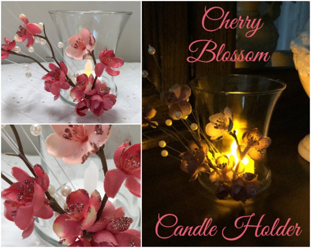 Cherry Blossom Candle Holder, Cherry Blossom, LED Candle Holder