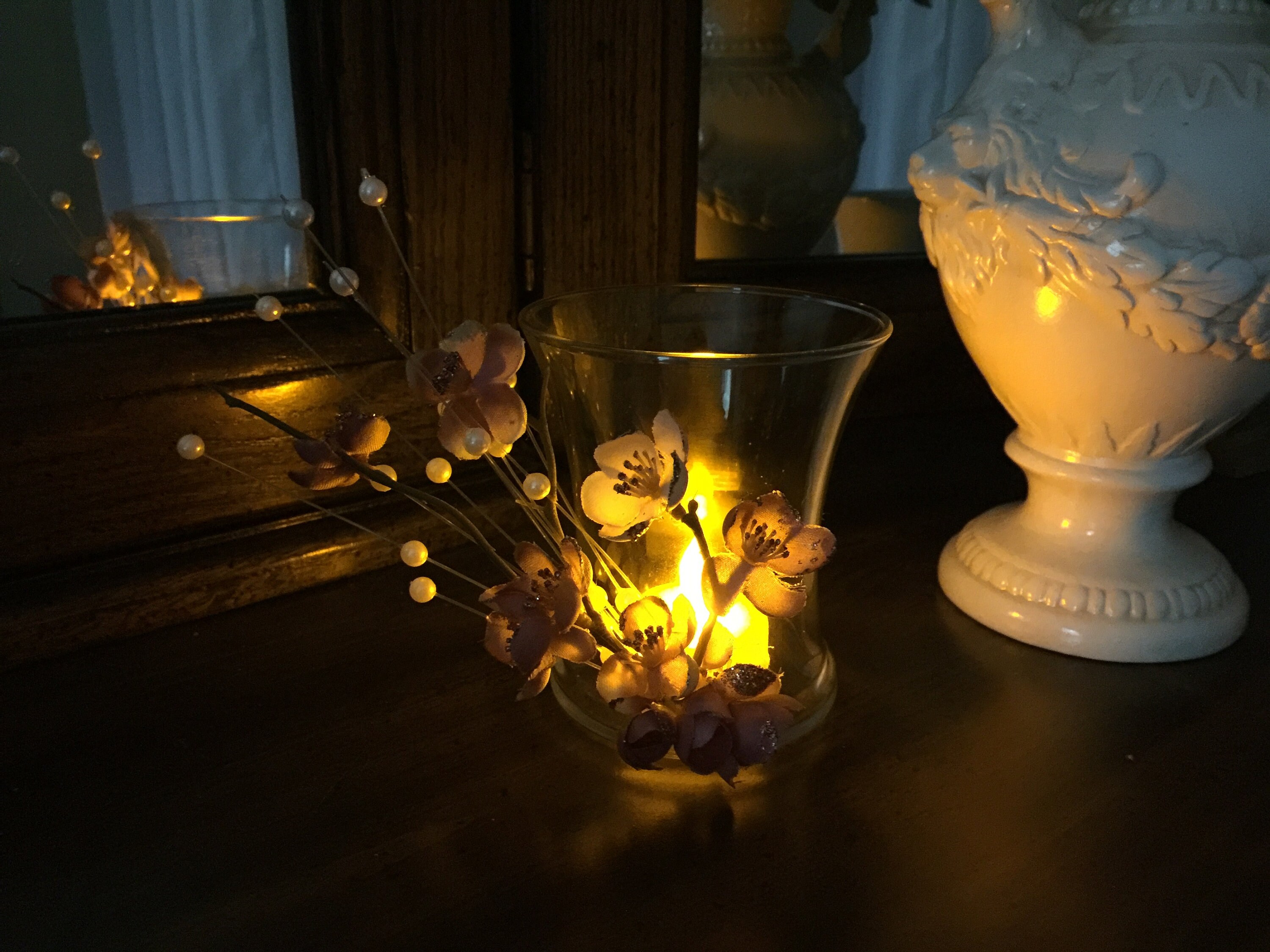 Cherry Blossom Candle Holder Cherry Blossom LED Candle Etsy